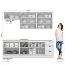 Ver imagem 2 de Cozinha Compacta Com Balcão Para Cooktop 6 Peças Amy Casa 812