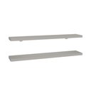 Ver imagem 2 de Kit 2 Prateleiras 80cm com Suporte Organização Livros Decoração Elan Cinza