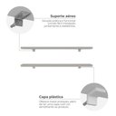 Ver imagem 7 de Kit 2 Prateleiras 80cm com Suporte Organização Livros Decoração Elan Cinza