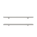 Ver imagem 3 de Kit 2 Prateleiras 80cm com Suporte Organização Livros Decoração Elan Cinza