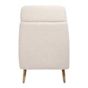 Ver imagem 2 de Poltrona de Amamentação com Puff Laura Pés Palito Bouclé Off White - Nexta Casa