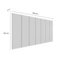 Ver imagem 4 de Cabeceira Modulada Painel para Cama Box Casal 140cm 7 Módulos Liora