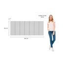 Ver imagem 5 de Cabeceira Modulada Painel para Cama Box Casal 140cm 7 Módulos Liora