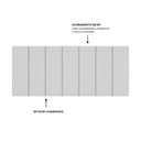 Ver imagem 2 de Cabeceira Modulada Painel para Cama Box Casal 140cm 7 Módulos Liora Branco