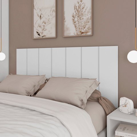 Cabeceira Liora Modulada Cama Box Casal 1,40m 7 Módulos