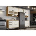 Ver imagem 1 de Cozinha Modulada Ronipa Syrah 5 Peças (3aéreos+2balcão) C5p09 Amendoa/off White-ronipa