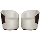Ver imagem 1 de Kit 2 Poltronas para Recepção Decoração Sala Confortável - Veludo - Sv Decor:bege