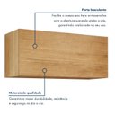 Ver imagem 5 de Cozinha Completa Modulada 4 Peças 11 Portas 1 Gaveta Cristal Bege/Cinamomo/Off White