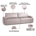 Ver imagem 7 de Sofá Afonso 4 Lugares Retrátil e Reclinável 276cm Cinza D'Rossi