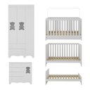 Ver mais imagens de Quarto de Bebê Completo com Berço Americano 3 em 1 Ternura Multimóveis Mp4655 Branco