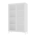 Ver imagem 3 de Cristaleira Estante Alta Refresh 148,5cm com 2 Portas de Vidro e 3 Prateleiras para Sala de Estar