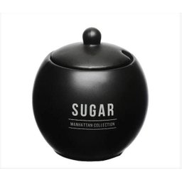 Açucareiro Manhattan Preto em Porcelana 350ml Hauskraft - 2
