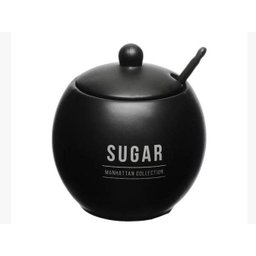 Açucareiro Manhattan Preto em Porcelana 350ml Hauskraft - 1