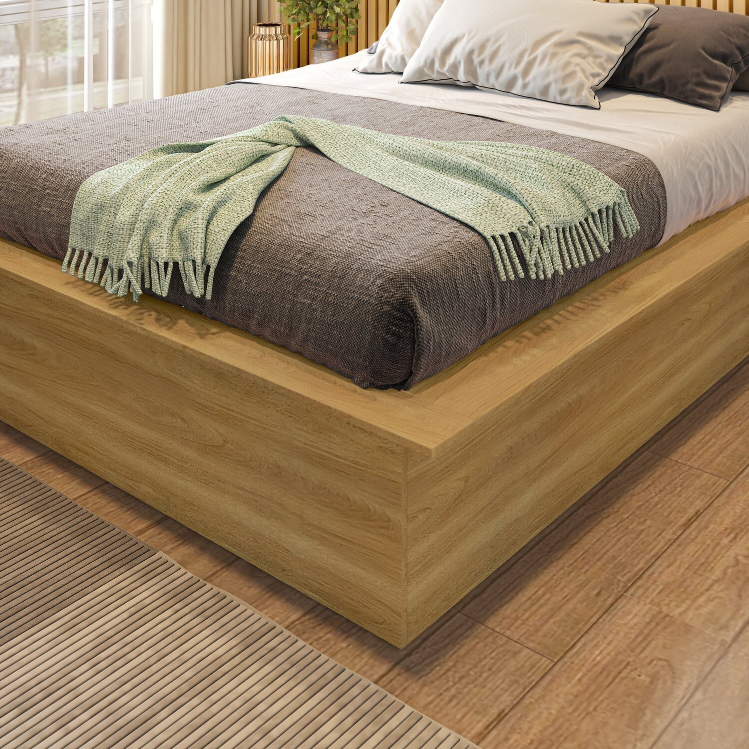Cama Casal Adulto Ária Yescasa 41x165cm | MadeiraMadeira