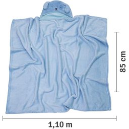 Cobertor Papi 5310 Azul Mami Bichuus C/capuz - 2