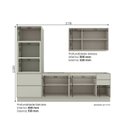 Ver imagem 4 de Cozinha Compacta 4 Peças em MDF com Torre Quente Fineze Areia