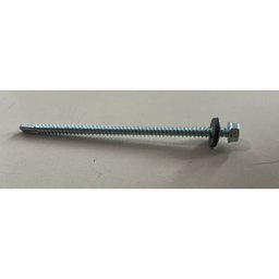 Parafuso Auto Brocante Cabeça Sextavada 5/16 - 5,5 X 102mm Arruela Móvel com 100 Un - 3