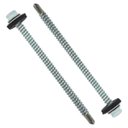 Ver imagem 1 de Parafuso Auto Brocante Cabeça Sextavada 5/16 - 5,5 X 102mm Arruela Móvel com 100 Un