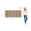 Ver imagem 5 de Cabeceira Modulada Painel para Cama Box Casal 140cm 7 Módulos Liora Marrom