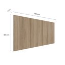 Ver imagem 4 de Cabeceira Modulada Painel para Cama Box Casal 140cm 7 Módulos Liora