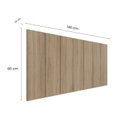 Ver imagem 4 de Cabeceira Modulada Painel para Cama Box Casal 140cm 7 Módulos Liora Marrom