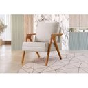 Ver imagem 2 de Kit 2 Poltronas Mona Braço de Madeira Decorativa