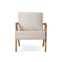 Ver imagem 6 de Kit 2 Poltronas Mona Braço de Madeira Decorativa