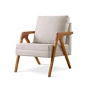 Ver imagem 5 de Kit 2 Poltronas Mona Braço de Madeira Decorativa