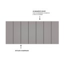 Ver imagem 2 de Cabeceira Modulada Painel para Cama Box Casal 140cm 7 Módulos Liora Cinza