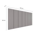 Ver imagem 4 de Cabeceira Modulada Painel para Cama Box Casal 140cm 7 Módulos Liora
