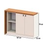 Escrivaninha Articulável com Armário 2 Portas Multimóveis Cr25284 Branco/freijó - 3