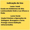 Ver imagem 4 de Kit 40 Óculos Segurança Epi Croma Fumê Proteção Trabalho