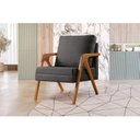 Ver imagem 2 de Kit 2 Poltronas Mona Braço de Madeira Decorativa