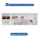 Ver imagem 3 de Armário Aéreo 1,60m com 4 Portas Cozinha Área de Serviço Lavínia Branco