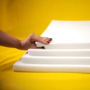 Ver imagem 2 de Espuma Cadeira 45x45x3cm D28 - Kit 4 Unid.:branco