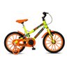 Bicicleta Infantil Aro 16 Spinossauro Freio V-brake Amarelo Neon Colli - 1