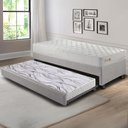 Ver imagem 3 de Bicama Box Solteiro Corino Linho 88x188x28 Cm com Colchão Ecoline D33 Espuma Ecoflex