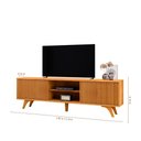 Ver imagem 3 de Rack Gaia 1,80m para Tv 75" com 2 Portas Mavaular:naturalle