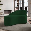 Ver imagem 3 de Namoradeira Compacta Decorativa Orgânica Auren 100cm Suede Verde - Desk Design