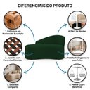 Ver imagem 7 de Namoradeira Compacta Decorativa Orgânica Auren 100cm Suede Verde - Desk Design