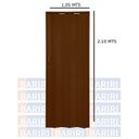 Ver imagem 5 de Kit com 8 Portas Sanfonada de PVC 210x105cm Bariri Marrom/Coffe