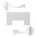 Ver imagem 7 de Cabeceira Modulada Cama Box Casal/Queen/King 240cm 12 Módulos Aurora Branco