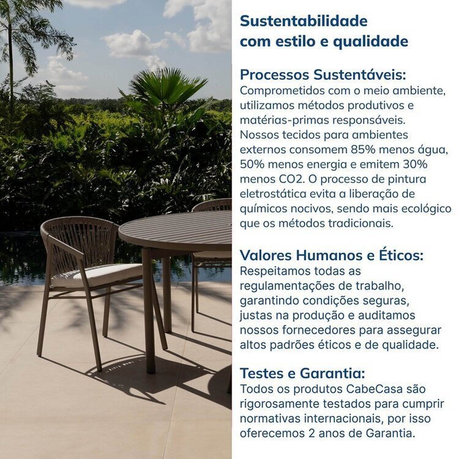 Conjunto Jardim e Varanda 1 Mesa Redonda 130cm 4 Cadeiras com Braços Refúgio Cabecasa Madeiramadeira - 10