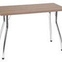 Ver imagem 3 de Conjunto Mesa e Cadeiras para Cozinha Nicole Cromado/Preto/Mel