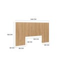 Ver imagem 4 de Cabeceira Modulada Cama Box Casal/Queen/King 240cm 12 Módulos Aurora Marrom