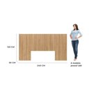 Ver imagem 5 de Cabeceira Aurora Modulada Cama Box Casal/queen/king 2,40m 12 Módulos