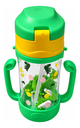 Ver imagem 4 de Garrafa de Água Infantil Dinossauro 400ml Alça Dupla Canudo