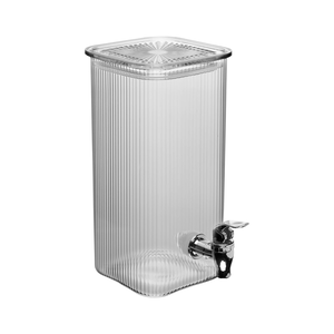 Suqueira de Vidro Lines Quadrada 2,2l Incolor Lyor