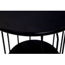 Ver imagem 4 de Mesinha Lateral Industrial Silueta Alta Redonda 35cm Preto