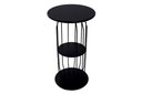 Ver imagem 3 de Mesinha Lateral Industrial Silueta Alta Redonda 35cm Preto